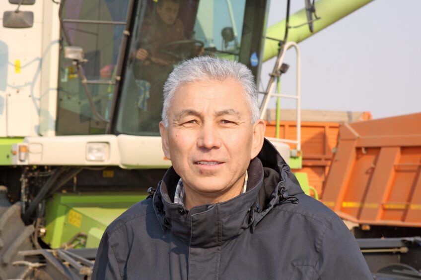 Kuanysch Rakischev is a farmer with ambition to grow. Photo: Martijn Knuivers