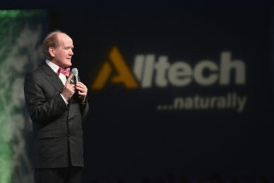 Dr Pearse Lyons presents during the Alltech 30th Annual International Symposium in Lexington, KY, United States. Photo: Alltech