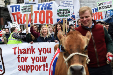 Farmers protest in London