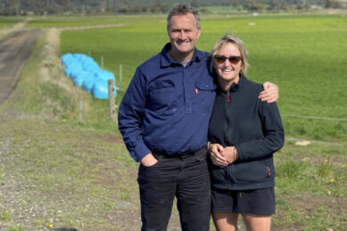 Grant and Kim Archer have won the 2020 ANZ Tasmanian Dairy Business of the Year Award. Photo: Active Dairies