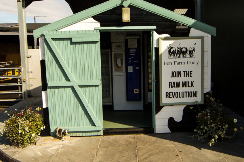 UK dairy farmers look at milk vending machines