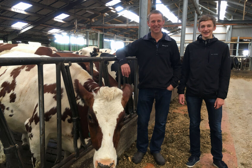 Bert and his son Driek, who hopes to take over the farm in the future. Photos: Melanie Epp