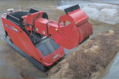 With 3 cubic metres, the Aura is a good for feeding 250 to 300 animals. Photo: Kuhn