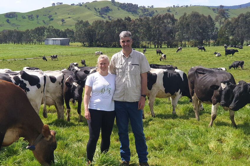 Scott McKillop and his wife Belinda on the farm. Photo: Scott and Belinda McKillop