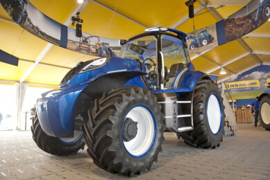 At Agritechnica 2017 New Holland presented a 180hp methane tractor. In production in 2020. Photo: Mark Pasveer