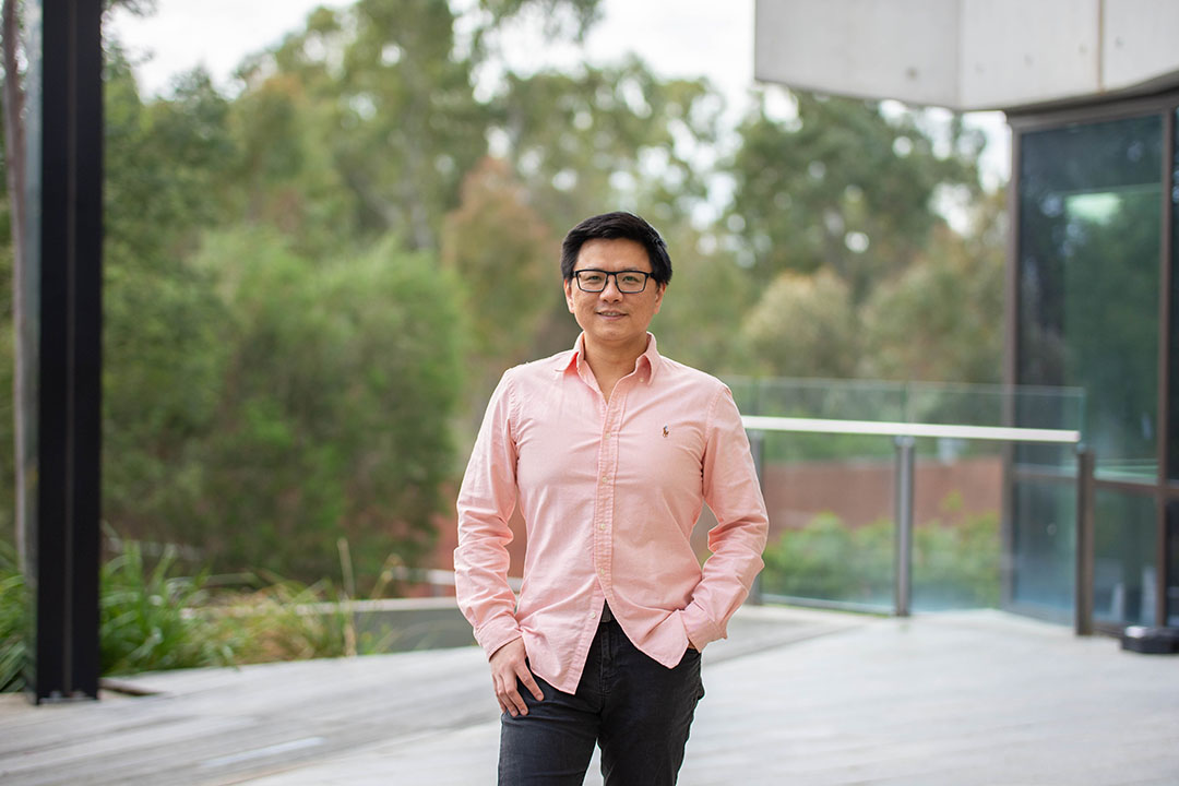 Agriculture Victoria Research scientist and research fellow with the University of Melbourne, Dr Ruidong Xiang: “The information obtained from an SNP chip can be used to make genetic predictions for a trait of interest, such as milk production, so breeders can quickly narrow down which animals they are interested in breeding.” Photo: Agriculture Victoria/University of Melbourne