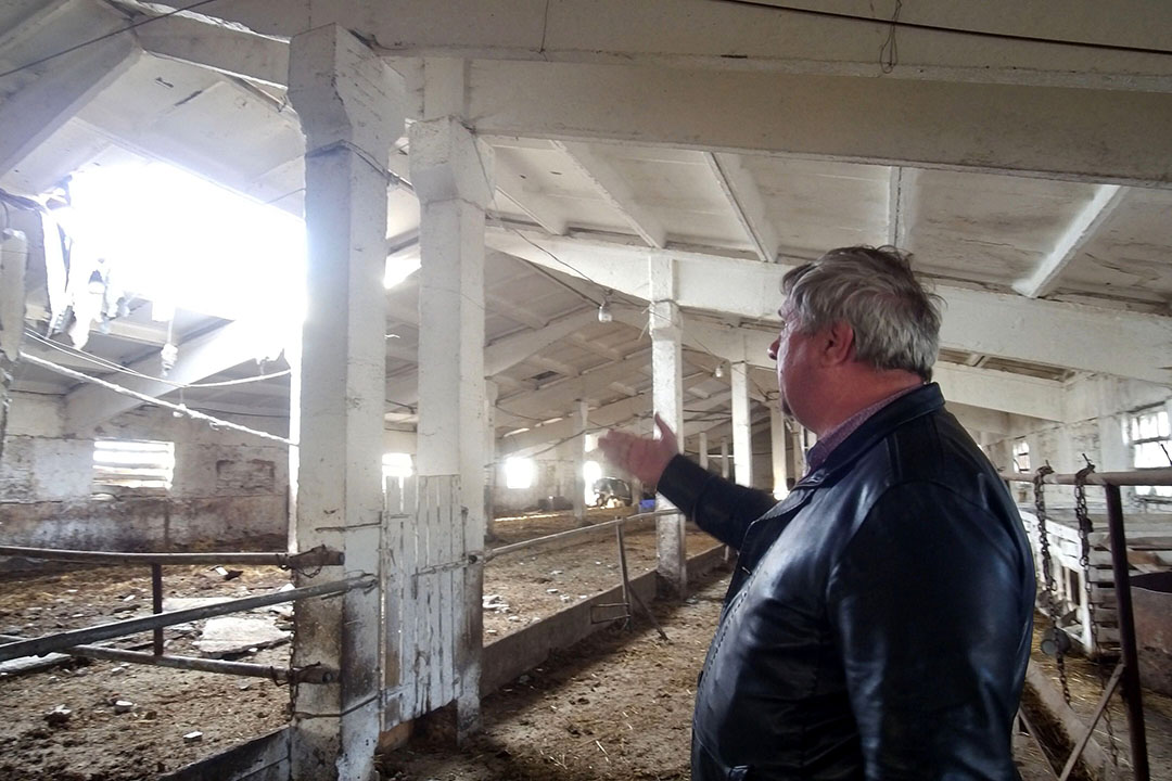 Hryhoriy has vowed to repair all the damage on his farm. Photo: Hryhoriy Tkachenko