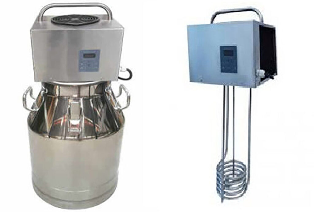 Solar powered cooling unit, specially designed for milk jars. Photo: Galactea