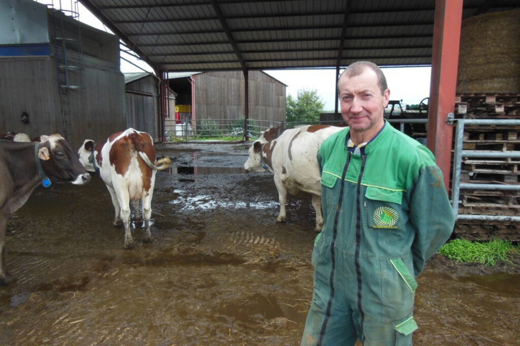 Nicolas Jacquinot, one of the four associates in charge of the farm management. Photo: Philippe Caldier