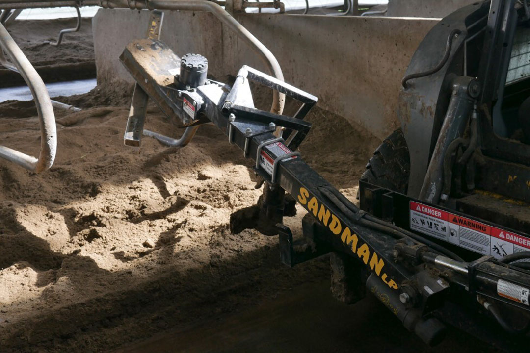 Sand is used as bedding and needs to be levelled out occasionally. Photo: Chris McCullough