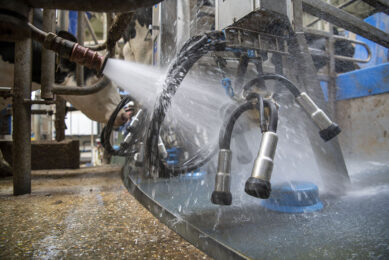 Keeping the milking equipment clean at all times is essential to prevent milk contamination. Photo: Mark Pasveer