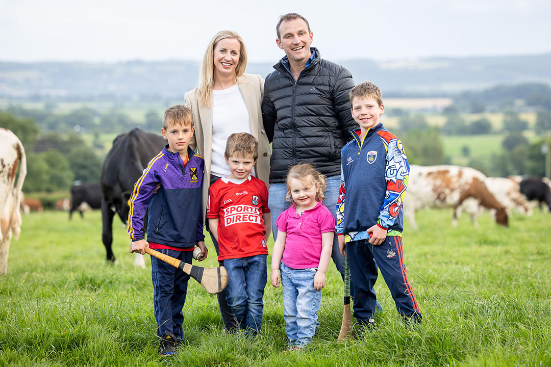 The Fitzgerald family run the Clonnoe Farm in Ballynoe, Ireland. Photo: Shane Fitzgerald
