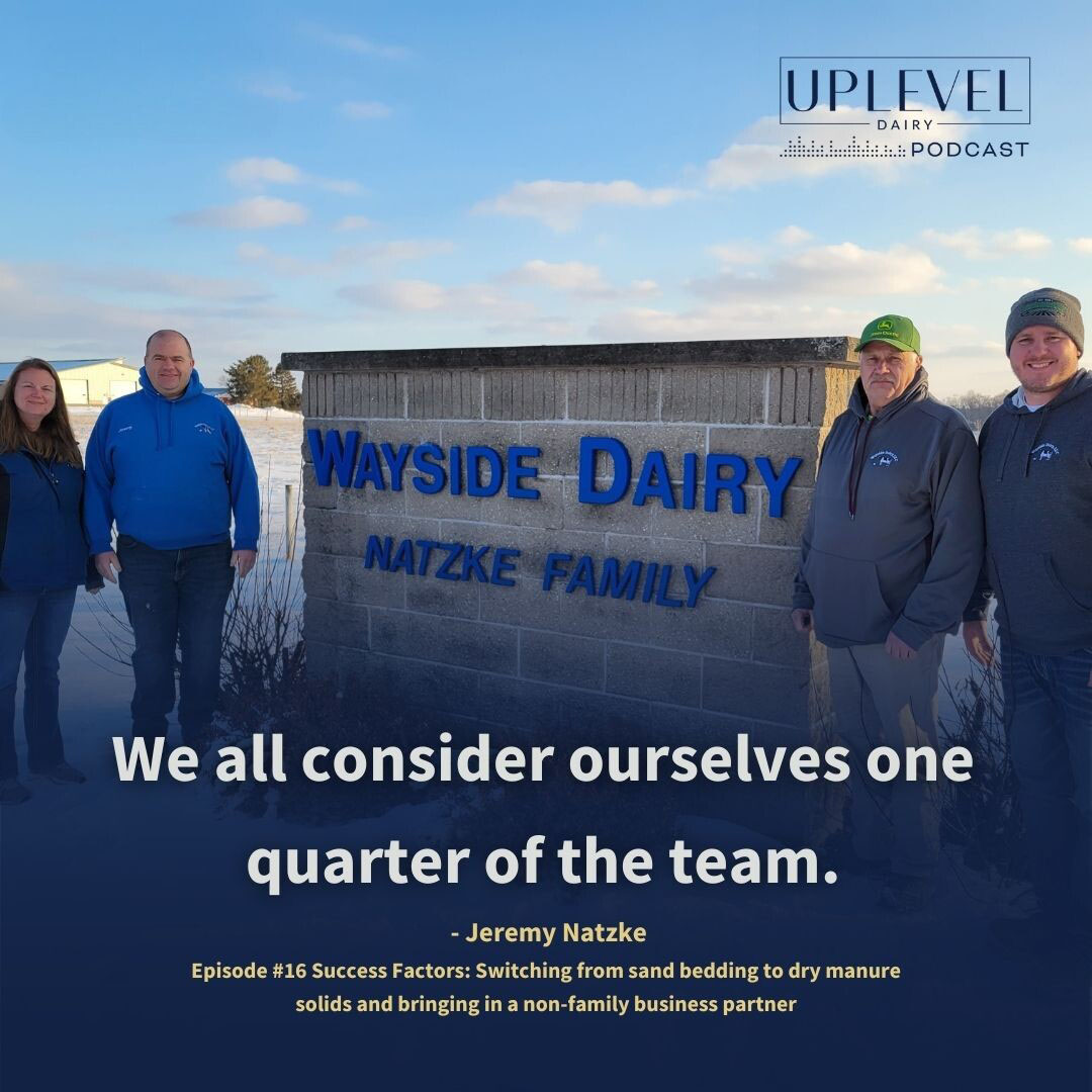 (L-R) Jenna Nonemacher, Jeremy Natzke, father Dan Natzke and Jesse Dvorachek. Photo: Peggy Coffeen, courtesy of Wayside Dairy