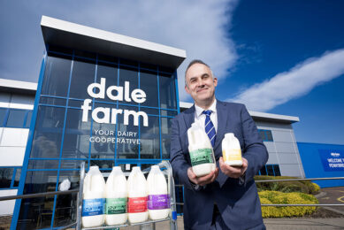 Ed Wright, head of sustainability at Dale Farm: “We want to lead the dairy sector on sustainability. We constantly assess our processes to see where we can improve, and step by step we are improving packaging sustainability across our product range." Photo: Dale Farm