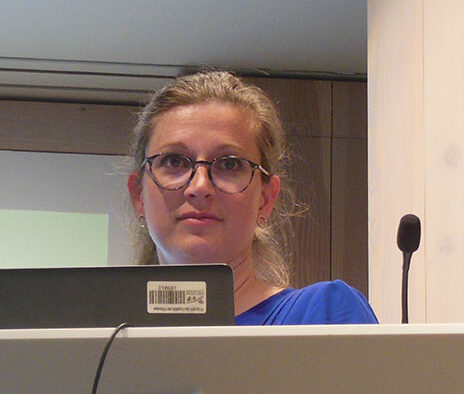 Marion Cassagnou during her presentation: “US milk production could slow down in 2023." Photo: Philippe Caldier