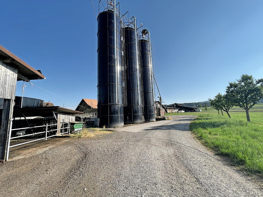 The tower silos have not been in use for ten years. Trench silos offer more flexibility at a lower cost.