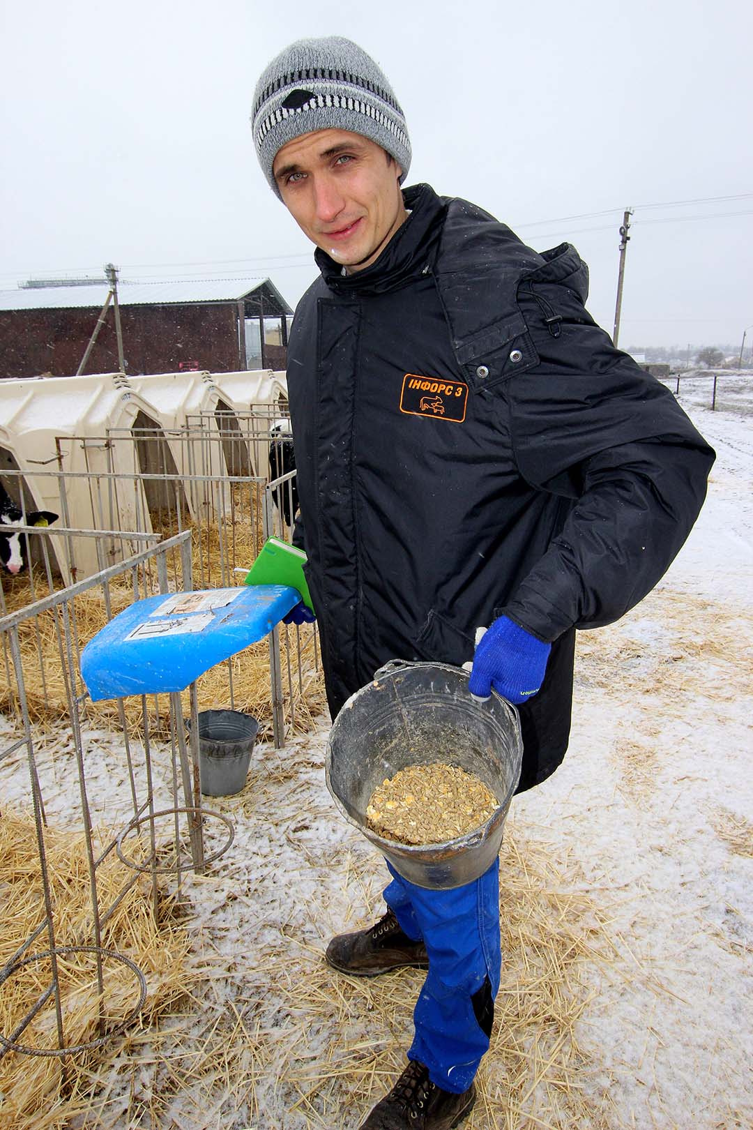 Serhiy Yasevin is a director of the Promin dairy farm.