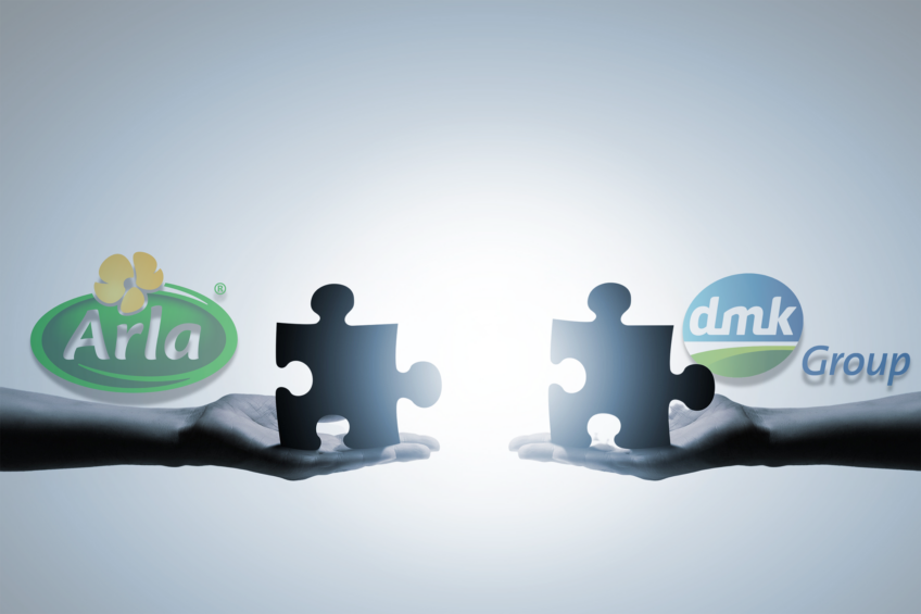 The merge between Danish dairy cooperative Arla Foods and the German DMK Group will see a milk pool of 19 billion kgs of milk per year. Photo: Canva