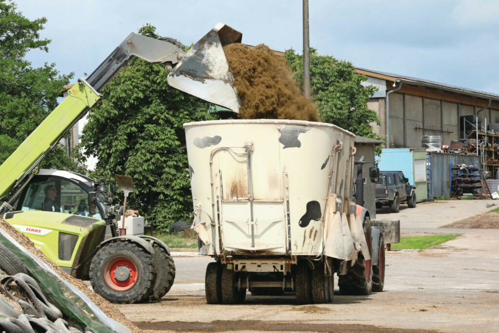 Since feeding a simple TMR ration, mixing errors have decreased and milk production has increased significantly, now at 12,500 kgs.